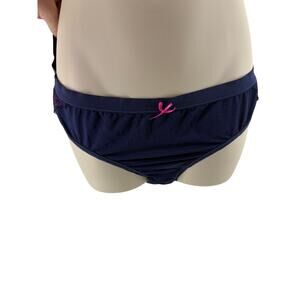 Cacique No Show Hipster Panty Blue Pink Lace Womens Plus Size 14/16